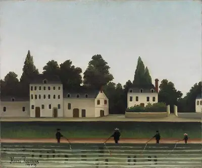 Landscape and Four Fisherman Henri Rousseau